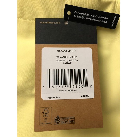 The North Face Women’s Namak Insulated Jacket Sun Sprite/Misty Sage Large - Picture 5 of 7